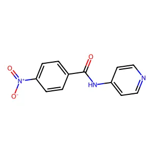 Pyridine, 4-(p-nitrobenzamido)- structure