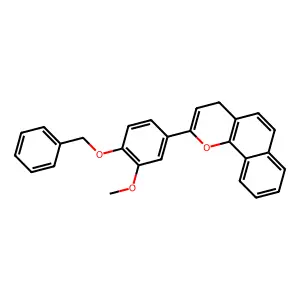 4'-Benzyloxy-3'-methoxy-7,8-benzoflavone structure