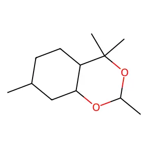 hexahydro-2,4,4,7-tetramethyl-4H-1,3-benzodioxin structure