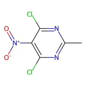 4,6-Dichloro-2-methyl-5-nitropyrimidine structure