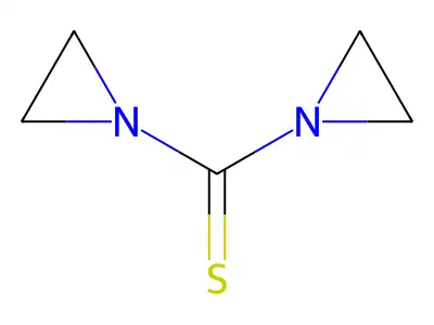 1-(1-Aziridinylcarbothioyl)aziridine structure