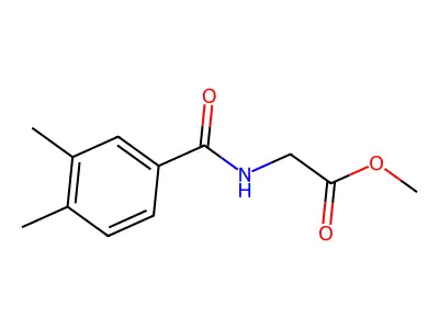 N-(3,4-Dimethylbenzoyl)glycine methyl ester structure