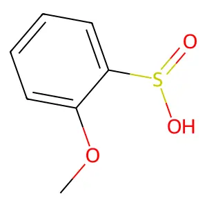 o-Methoxybenzenesulphinic acid structure