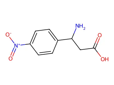 3-amino-3-(4-nitrophenyl)propanoic Acid structure