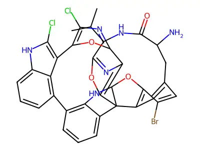 Diazonamide B structure