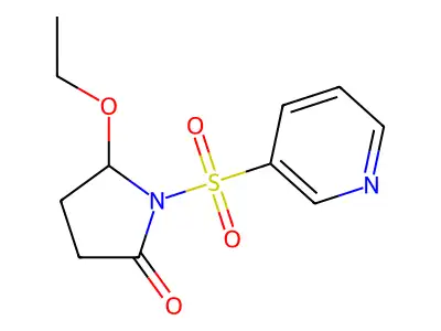 2-Pyrrolidinone, 5-ethoxy-1-(3-pyridinylsulfonyl)- structure