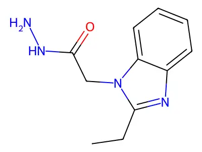 2-(2-ethyl-1H-1,3-benzodiazol-1-yl)acetohydrazide structure