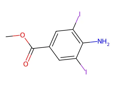 Methyl 4-amino-3,5-diiodobenzoate structure