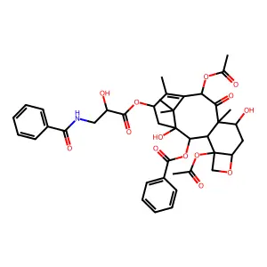 Baccatin III 13-(R-N-benzoyl-iso-serinate) structure
