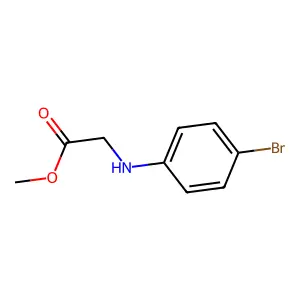 methyl N-(4-bromophenyl)glycinate structure