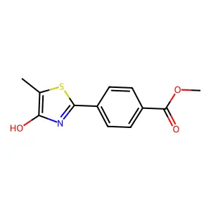 Methyl 4-(4-hydroxy-5-methyl-1,3-thiazol-2-yl)benzenecarboxylate structure