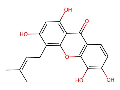 Ugaxanthone structure