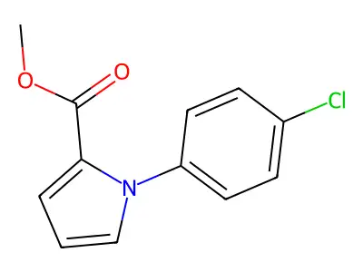 Methyl 1-(4-chlorophenyl)pyrrole-2-carboxylate structure