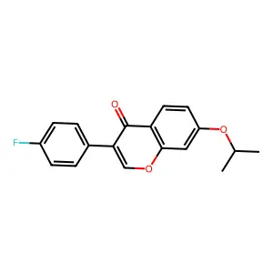 4'-Fluoro-7-(1-methylethoxy)isoflavone structure