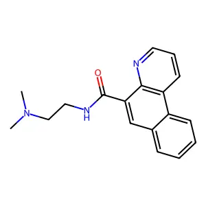 N-(2-(Dimethylamino)ethyl)benzo(f)quinoline-5-carboxamide structure