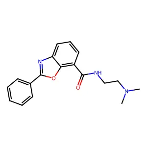 N-(2-(Dimethylamino)ethyl)-2-phenyl-7-benzoxazolecarboxamide structure