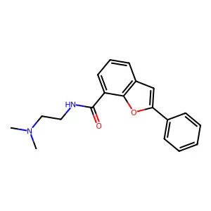 N-(2-(Dimethylamino)ethyl)-2-phenyl-7-benzofurancarboxamide structure