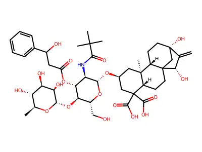 O-rhamnosyl--(1''-4')-14'-hydroxywedeloside structure