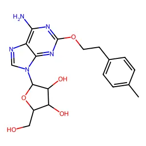 2-(2-(4-Methylphenyl)ethoxy)adenosine structure