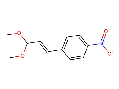 1-[(E)-3,3-dimethoxyprop-1-enyl]-4-nitrobenzene structure