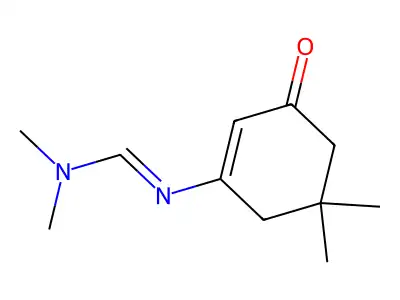 Methanimidamide, N'-(5,5-dimethyl-3-oxo-1-cyclohexen-1-yl)-N,N-dimethyl- structure