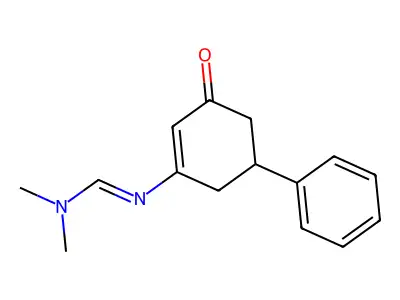 N,N-Dimethyl-N'-(3-oxo-5-phenyl-1-cyclohexen-1-yl)methanimidamide structure