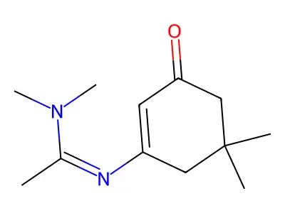 N,N-Dimethyl-N'-(5,5-dimethyl-3-oxo-1-cyclohexen-1-yl)ethanimidamide structure