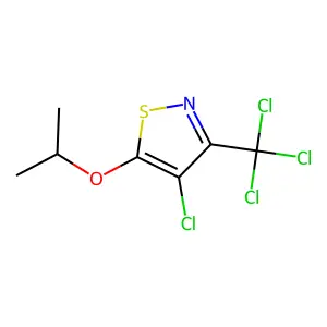 Isothiazole, 4-chloro-5-(1-methylethoxy)-3-(trichloromethyl)- structure