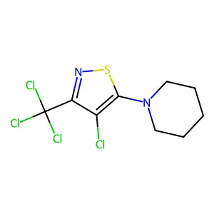 1-(4-Chloro-3-(trichloromethyl)-5-isothiazolyl)piperidine structure