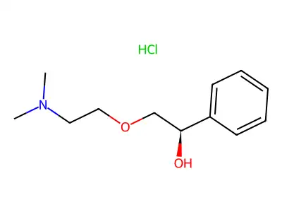 Benzenemethanol, alpha-((2-(dimethylamino)ethoxy)methyl)-, hydrochloride, (R)- structure