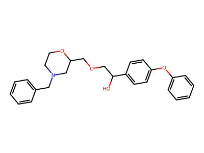 4-Phenoxy-alpha-(((4-(phenylmethyl)-2-morpholinyl)methoxy)methyl)benzenemethanol structure