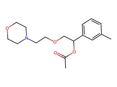 1-Acetoxy-1-(3-methylphenyl)-2-(2-(morpholin-4-yl)ethoxy)ethane structure