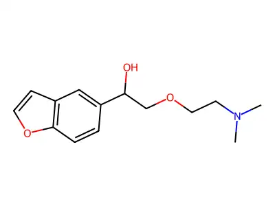 5-Benzofuranmethanol, alpha-((2-(dimethylamino)ethoxy)methyl)- structure