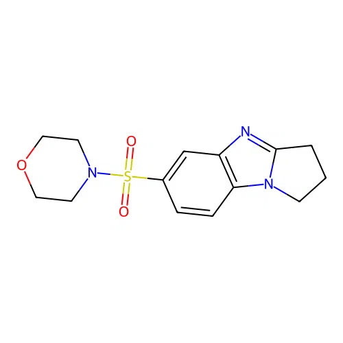 4-((2,3-dihydro-1H-benzo[d]pyrrolo[1,2-a]imidazol-6-yl)sulfonyl)morpholine structure