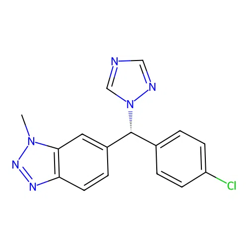 Vorozole, (-)- structure