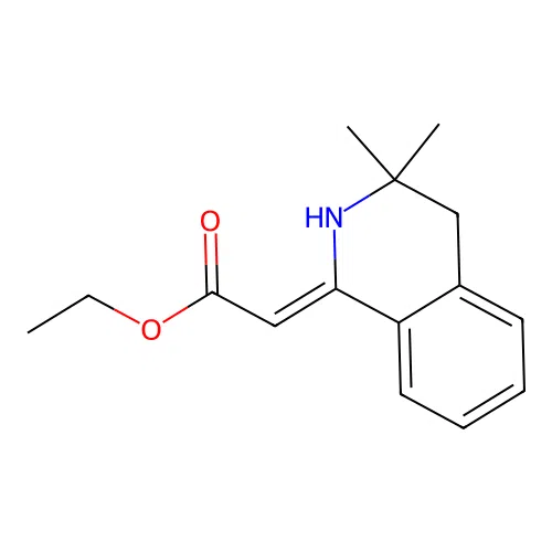 ethyl (2Z)-2-(3,3-dimethyl-2,4-dihydroisoquinolin-1-ylidene)acetate structure