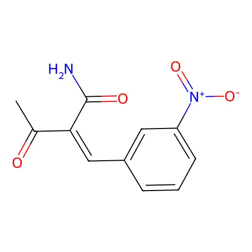 2-[(3-Nitrophenyl)methylidene]-3-oxobutanamide structure