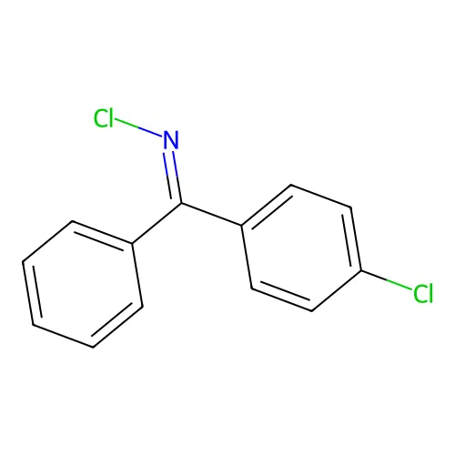 (E)-N-chloro-1-(4-chlorophenyl)-1-phenylmethanimine structure