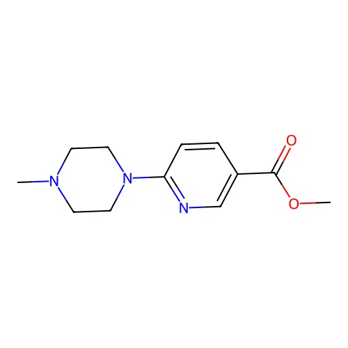 Methyl 6-(4-methylpiperazin-1-yl)pyridine-3-carboxylate structure