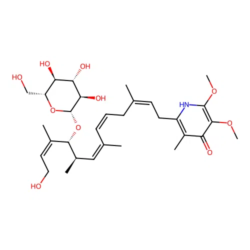 13-Hydroxyglucopiericidin A structure