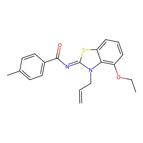 (Z)-N-(3-allyl-4-ethoxybenzo[d]thiazol-2(3H)-ylidene)-4-methylbenzamide structure