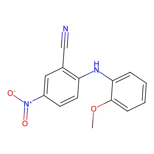2-[(2-Methoxyphenyl)amino]-5-nitrobenzonitrile structure