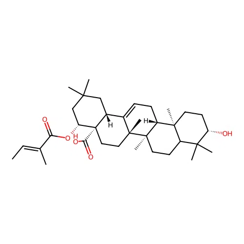 Reduced lantadene A structure