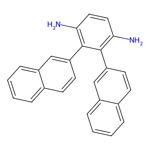 1,4-Benzenediamine, di-2-naphthalenyl- structure