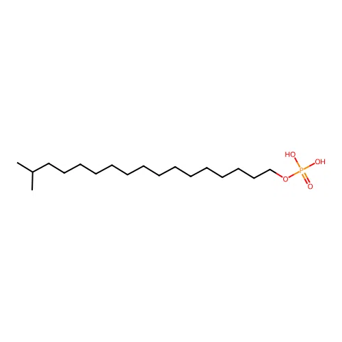 Phosphoric acid, isooctadecyl ester structure