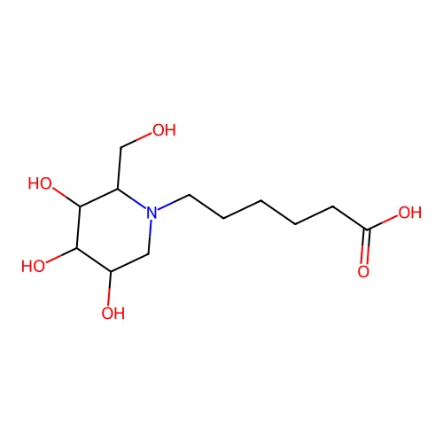 N-(5-Carboxypentyl)-deoxynojirmycin structure