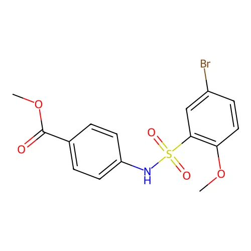 Methyl 4-(5-bromo-2-methoxyphenylsulfonamido)benzoate structure