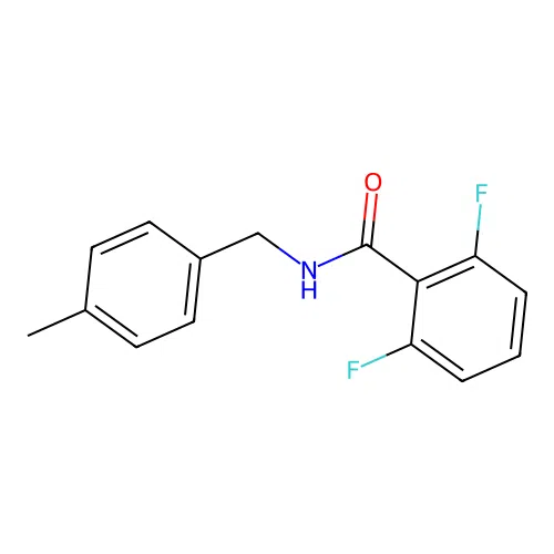 2,6-difluoro-N-[(4-methylphenyl)methyl]benzamide structure
