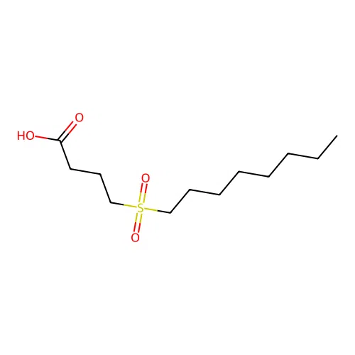 4-Octylsulfonylbutanoic acid structure