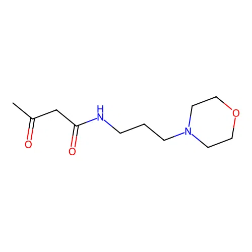 N-(3-morpholin-4-ylpropyl)-3-oxobutanamide structure